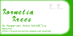 kornelia krecs business card